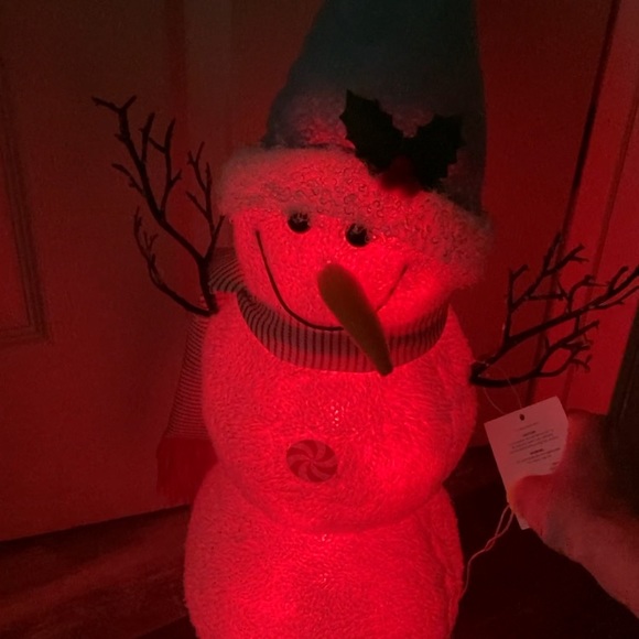 NWT 24" LED Light Changing Snowman Standing Figure - Picture 9 of 9
